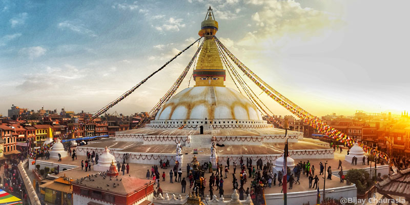 Boudhanath Stupam, Kathmandu Sightseeing Day Tour. Photo by Bijay Chaurasia