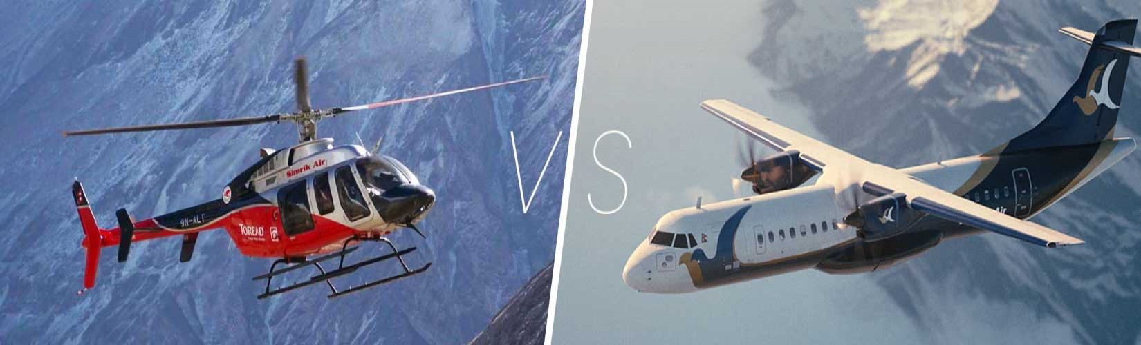 Everest Mountain flight vs Helicopter Tour